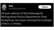 Humphrey was reportedly the victim's boss (Image via X/@Beks)